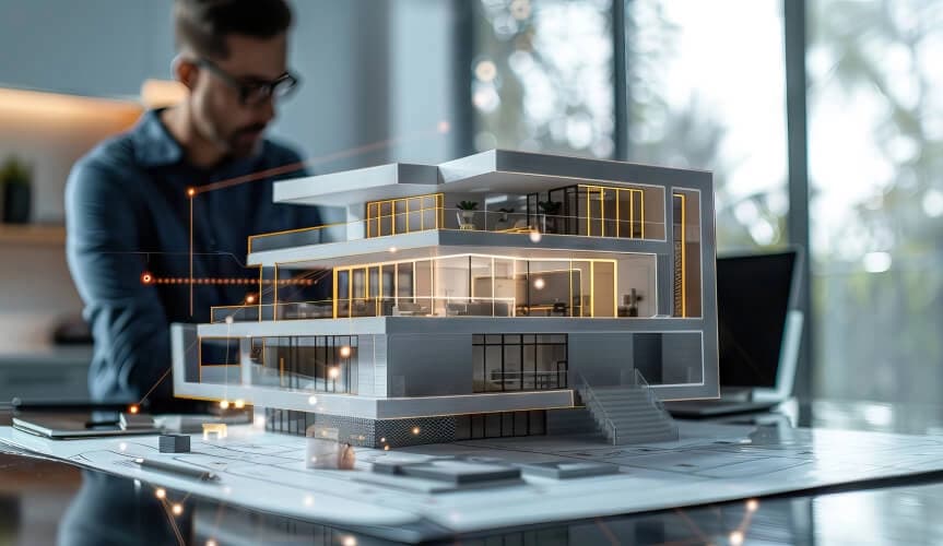 Plataforma GetHome com projeto arquitetônico potencializado por IA