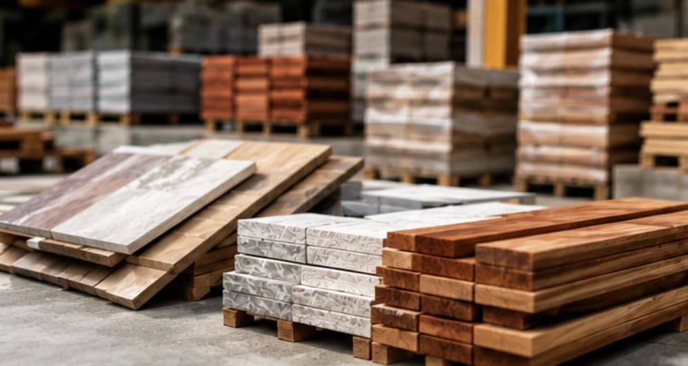 Compras e materiais otimizados na construção